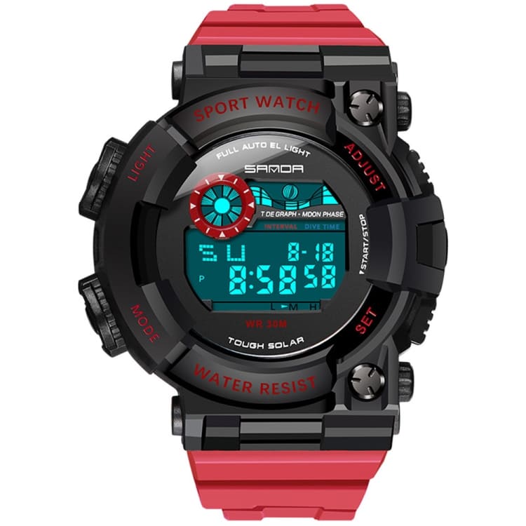 SANDA 668 Digital Sports Military Stylish 30m Waterproof Men's Watch ...